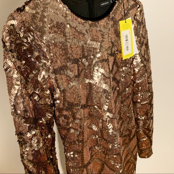 Karen Millen Gold Sequined Dress✨ - Picture 6 of 8